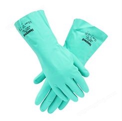 霍尼韦尔 2094831 耐酸碱手套溶剂棉衬里工业丁腈防化手套