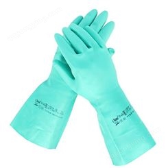 安思尔Ansell 37-676 丁腈防化耐用耐酸碱舒适耐磨防护手套